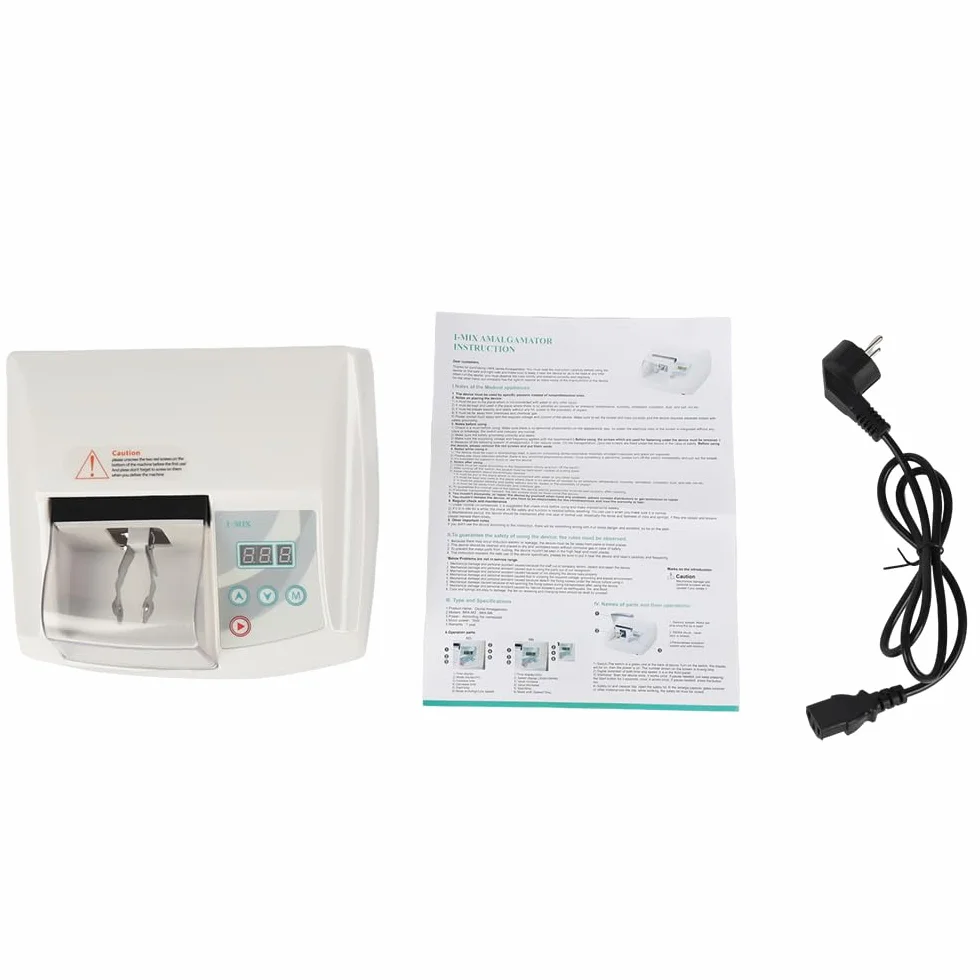 Mikser Dental Amalgamator – mieszacz amalgamatu do precyzyjnego mieszania | materiał ABS, wyświetlacz LED 220 V, 35 W