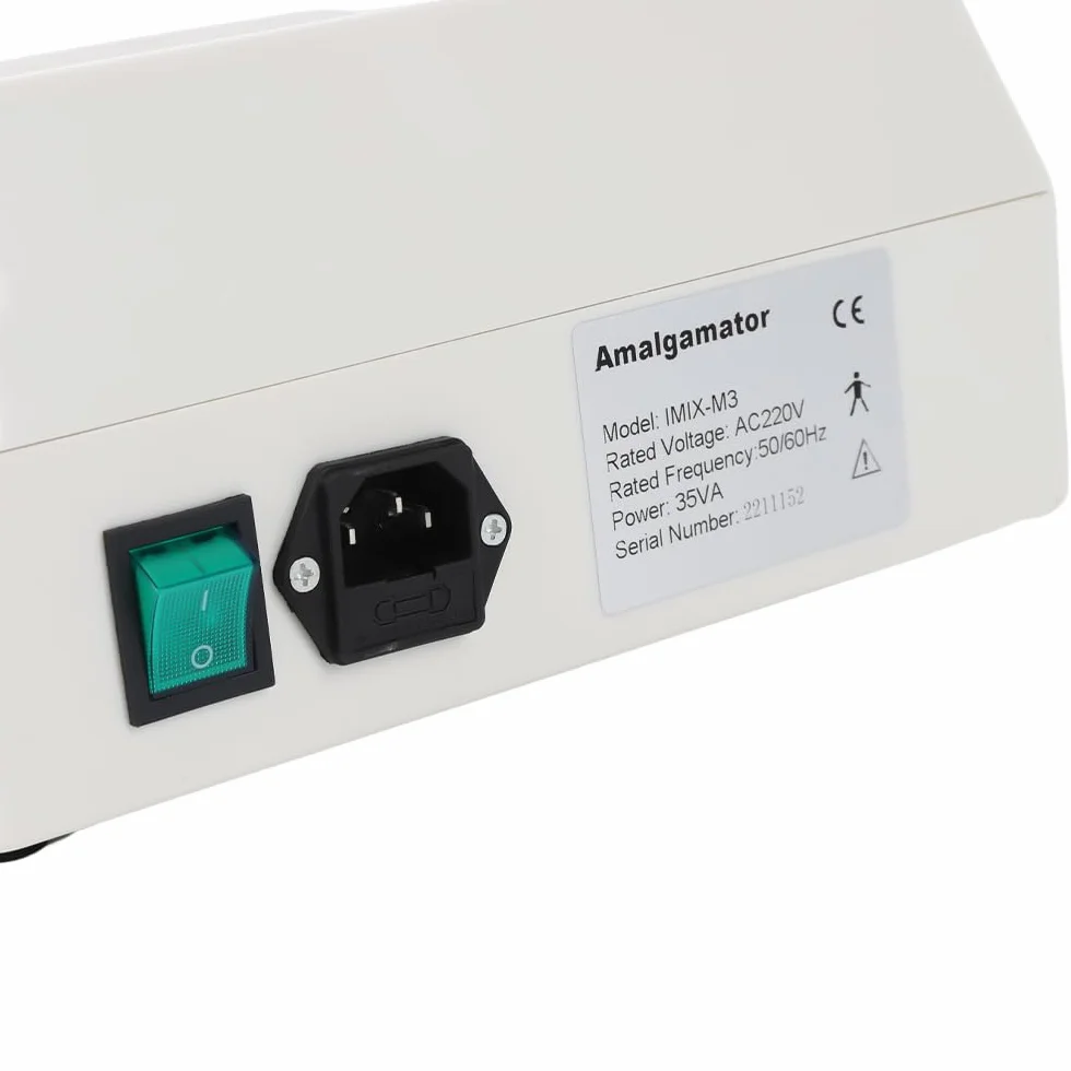 Mikser Dental Amalgamator – mieszacz amalgamatu do precyzyjnego mieszania | materiał ABS, wyświetlacz LED 220 V, 35 W