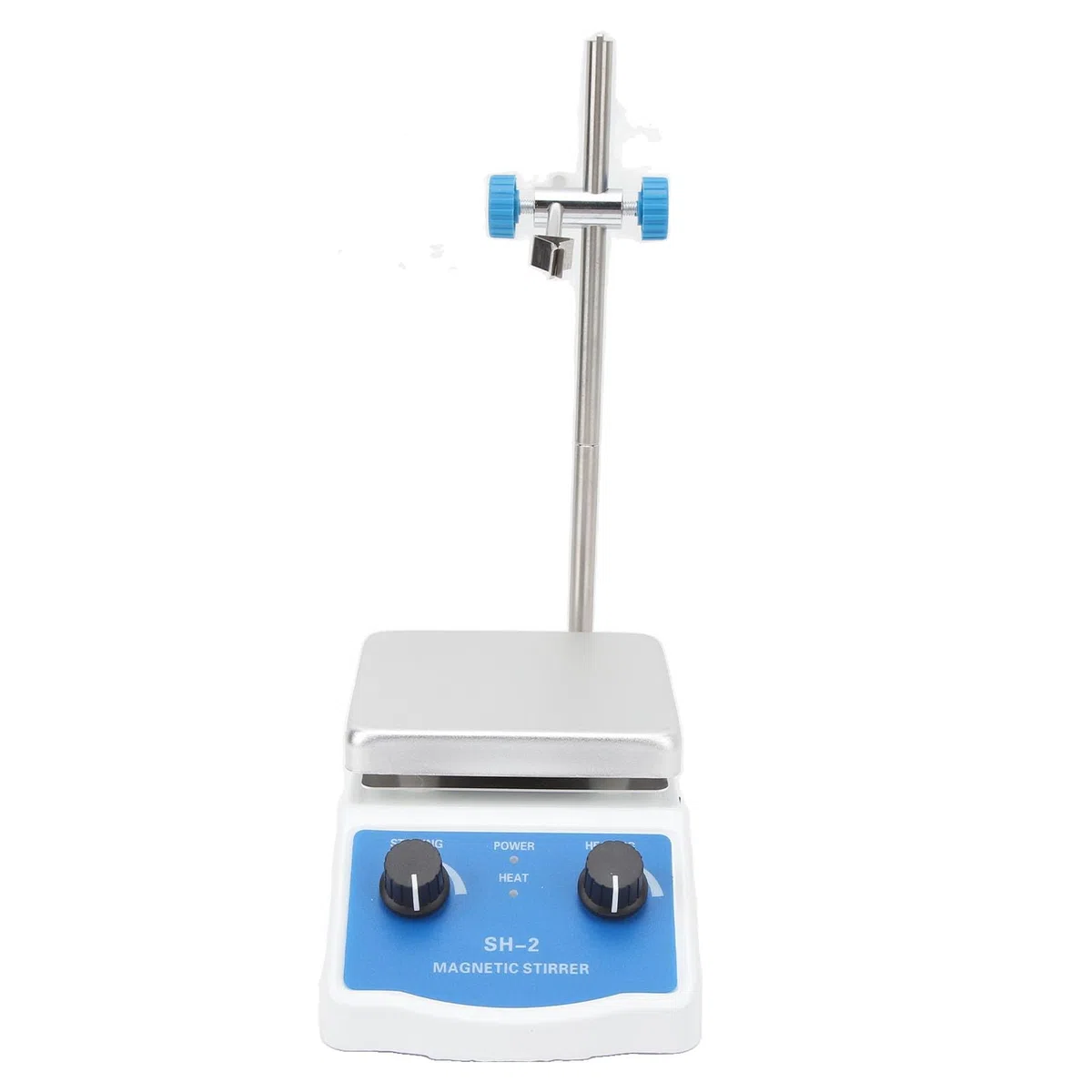 Mieszadło Magnetyczne Mikser z płytą grzejną 2000 Ml Pojemność Mieszania Mieszadła Laboratoryjne Płyta Grzejna 180 W Maksymalnie 662 ℉ 350 ℃ 100-1600 Obr./min Bezstopniowa
