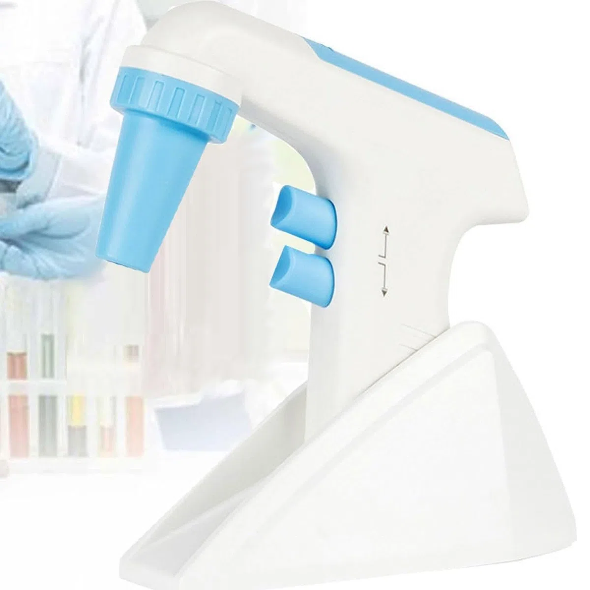 Elektryczny sterownik pipety, 0,1-100 ml napędzany pipetą z 6 regulowanymi prędkościami i cyfrowym wyświetlaczem LCD do laboratorium i transferu cieczy