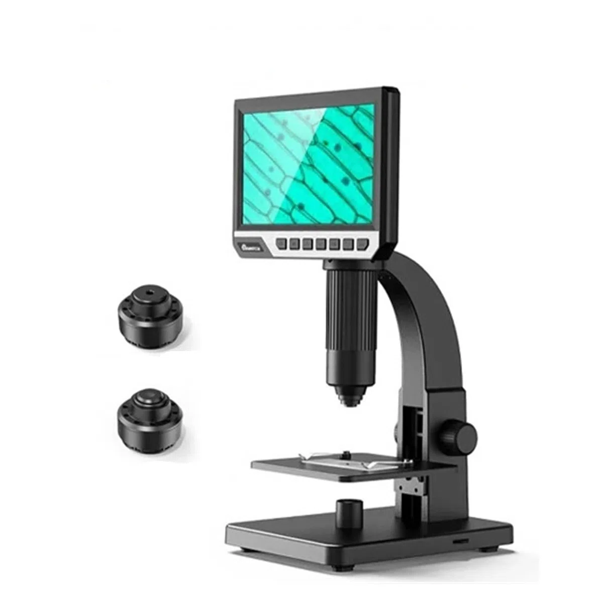 2000X Cyfrowy Mikroskop, 7-calowy wyświetlacz HD, podwójny obiektyw, elektroniczny, przemysłowy, USB, kamera, zoom, lupa, endoskop