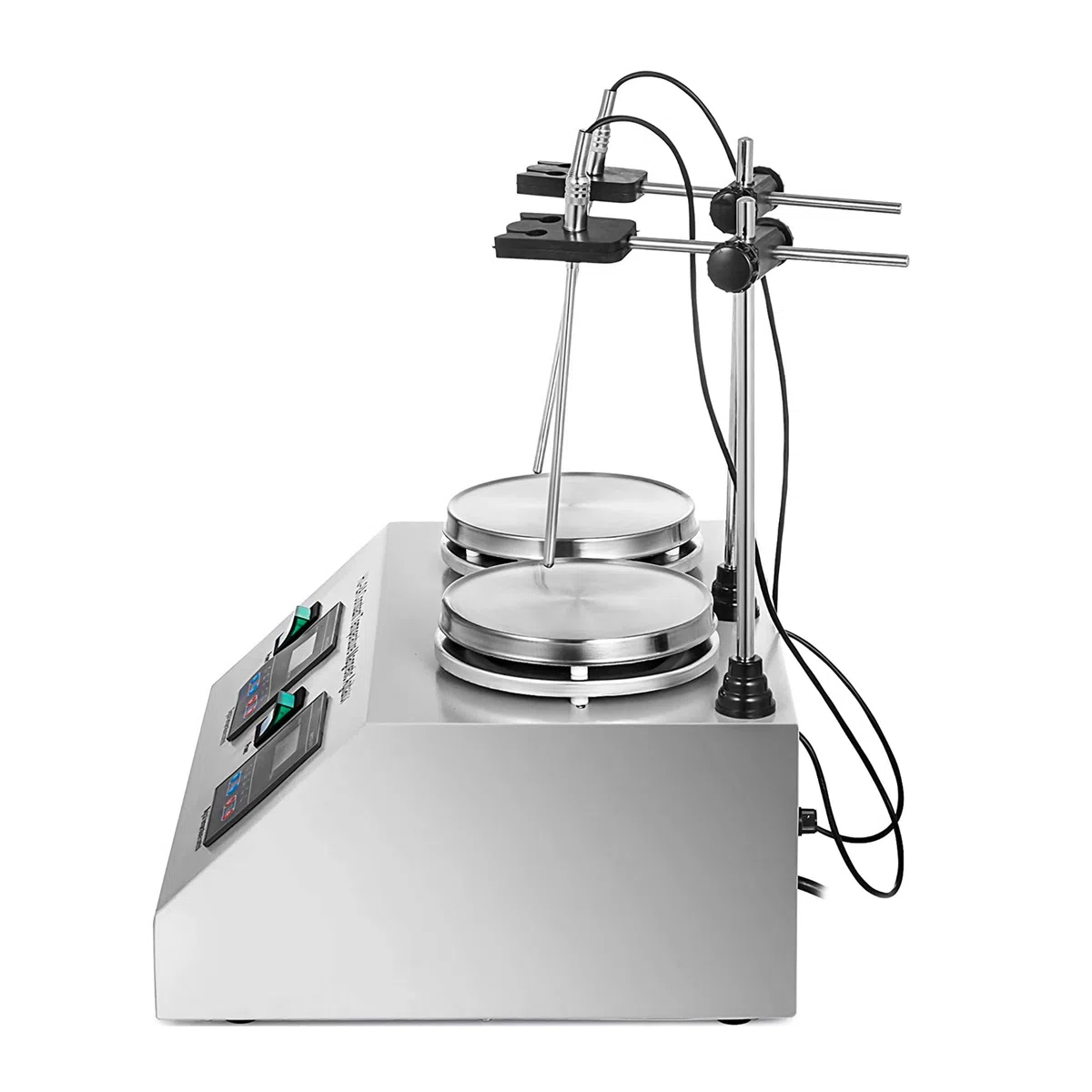 Mieszadło magnetyczne do laboratorium z możliwością regulacji prędkości i temperatury, cyfrowy wyświetlacz. Mieszadło magnetyczne z płytą grzejną i mieszadłem. Cyfrowe (2)