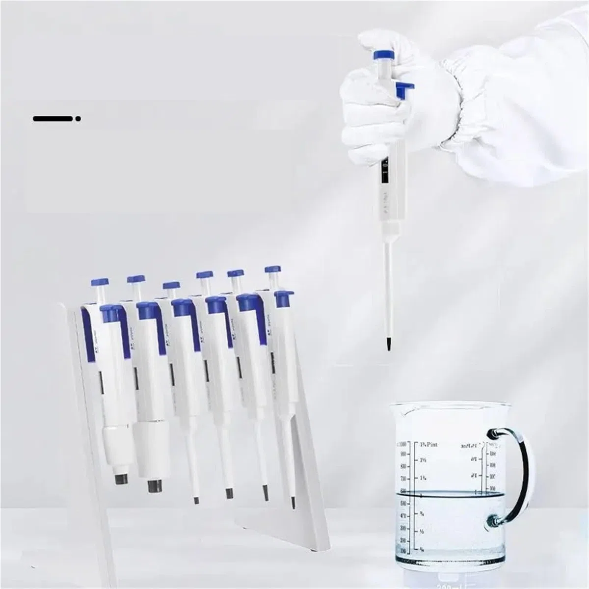 Pipety Pipeta, Próbnik Laboratoryjny, Pistolet Do Próbek, Oznaczanie Ilościowe 1 Ml, Regulacja 5ul,Laboratorium(0.1-2.5ul)