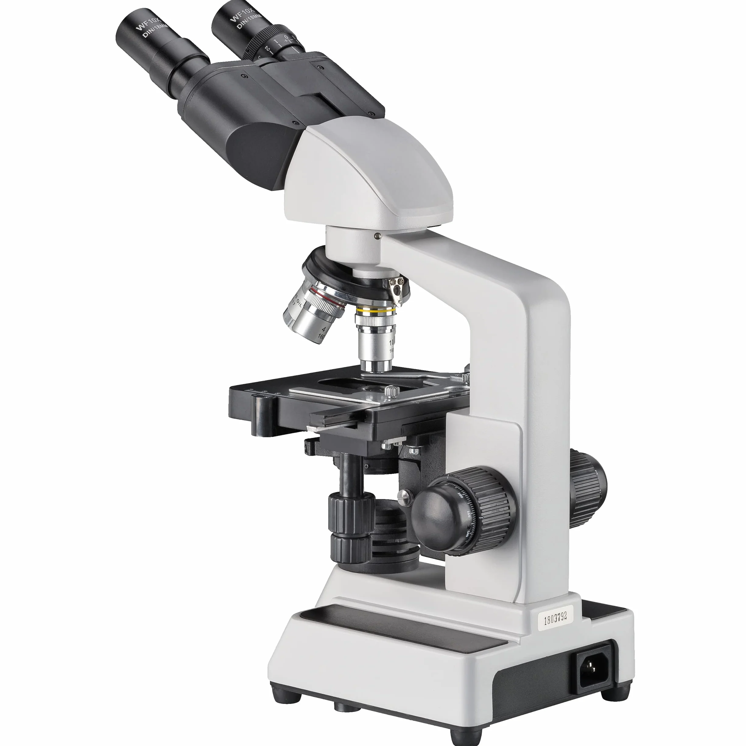 Bresser Bino 5722100 Mikroskop Dwuokularowy, Czarny, 40x-1000x