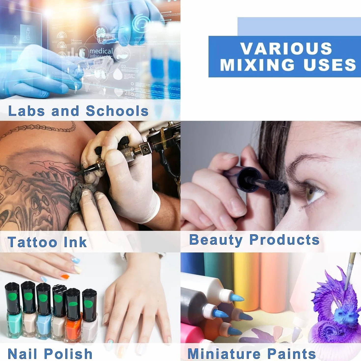 ONiLAB Mini Vortex mikser z funkcją dotykową, mieszanie laboratoryjne, lakier do paznokci, klejów do rzęs i farb akrylowych, laboratorium Vortex ze stabilną aluminiową podstawą odlewniczą, 120 szt