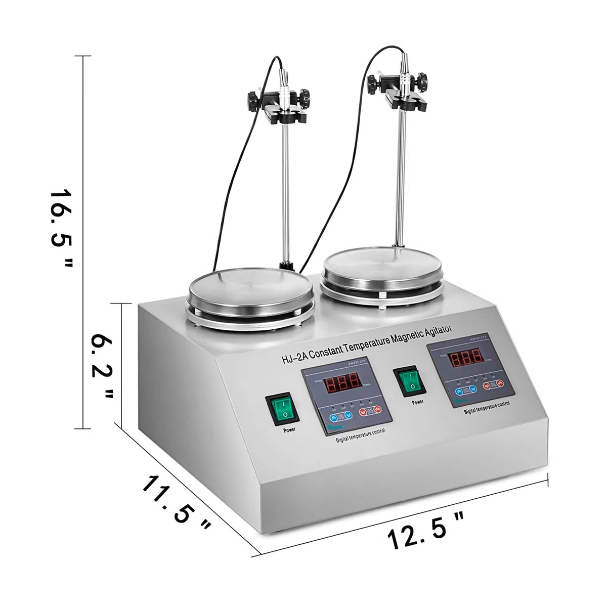 Mieszadło magnetyczne do laboratorium z możliwością regulacji prędkości i temperatury, cyfrowy wyświetlacz. Mieszadło magnetyczne z płytą grzejną i mieszadłem. Cyfrowe (2)