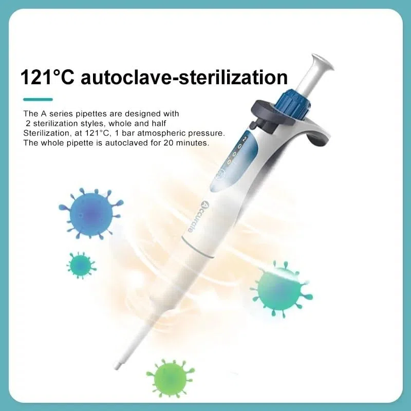 Pipeta laboratoryjna Cyfrowa regulowana mikropipeta z końcówkami do pipet,Długowieczny sprzęt(0.5-5ml)