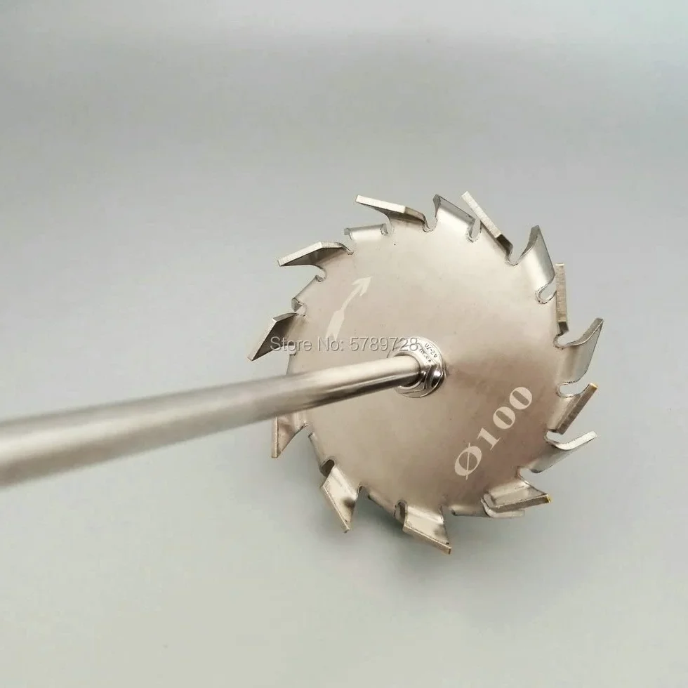 1 zestaw pręta mieszadła laboratoryjnego ze stali nierdzewnej 304 | Zestaw mieszadła dyspersyjnego piłokształtnego w wielu rozmiarach(80mm disk with rod)