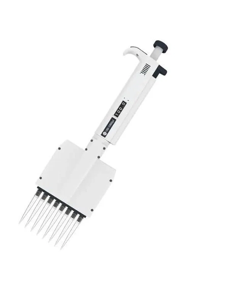 Pipeta elektroniczna, Pipeta, 8 Kanałów 12 Wielokanałowych, Ręcznych, Cyfrowych, Regulowanych Mikropipet Laboratoryjnych,Przenośne urządzenie do pipet(12 Channels 5-50ul)