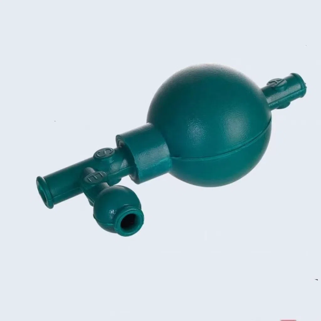 Ilościowe gumowe kulki ssące – 4 szt. Trójdrożnych asystentów do pipet laboratoryjnych do przenoszenia cieczy(Green)