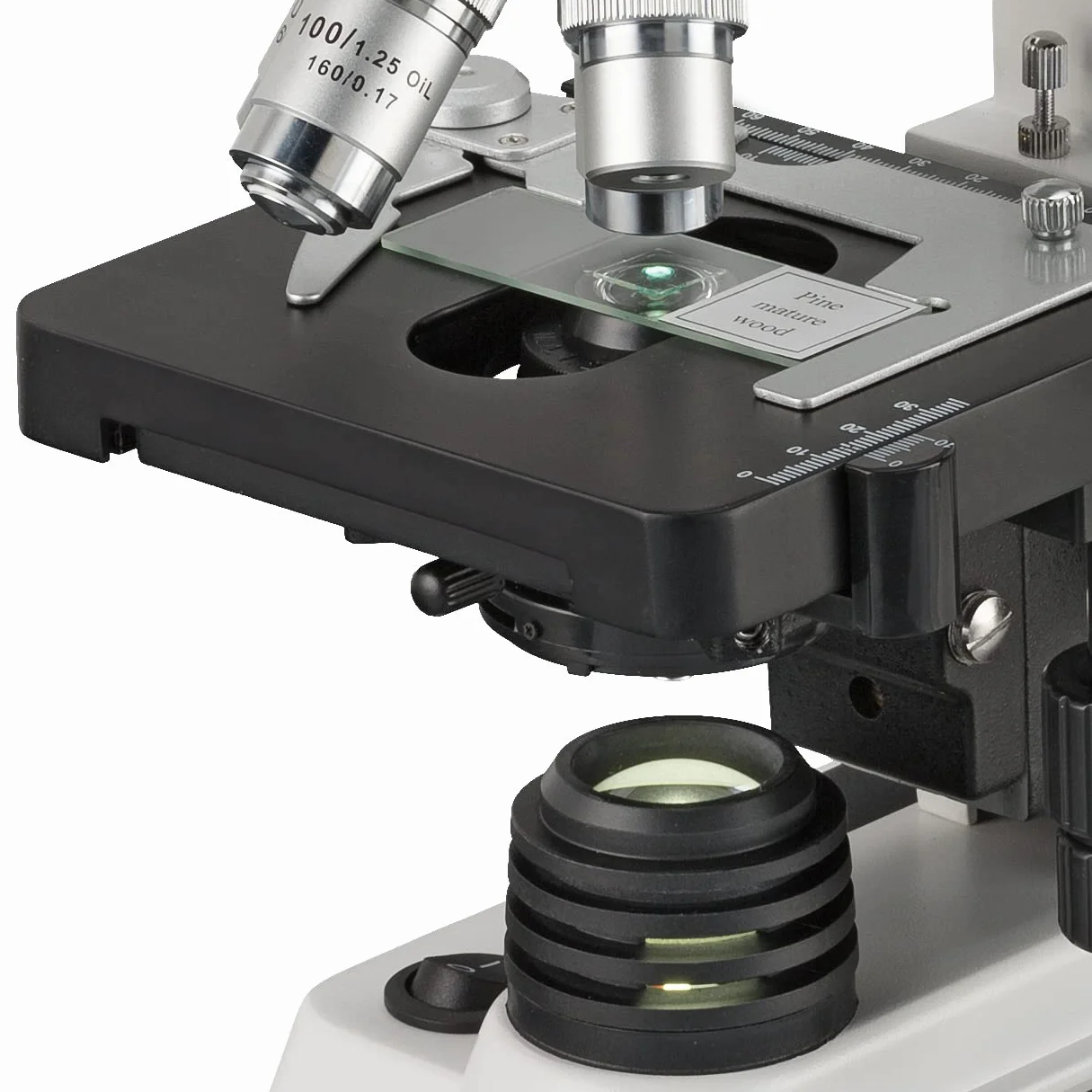 Bresser Bino 5722100 Mikroskop Dwuokularowy, Czarny, 40x-1000x