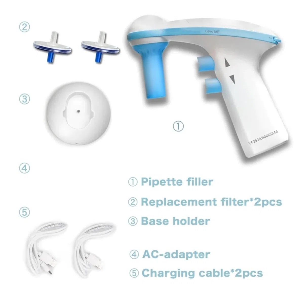 Zestaw mikropipet Elektryczny sterownik pipety Duża objętość automatyczna pipeta 0,1-100 ml Serologiczna pompa pipetowa USB Sprzęt laboratoryjny