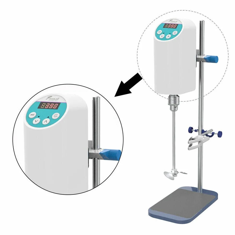 YUEWO Lab Digital Overhead mikser elektryczny, zabezpieczenie przed przeciążeniem, mikser elektryczny, mieszadło, mikser laboratoryjny, przemysłowy mikser płynny, mieszadło, mieszadło, mieszadło,
