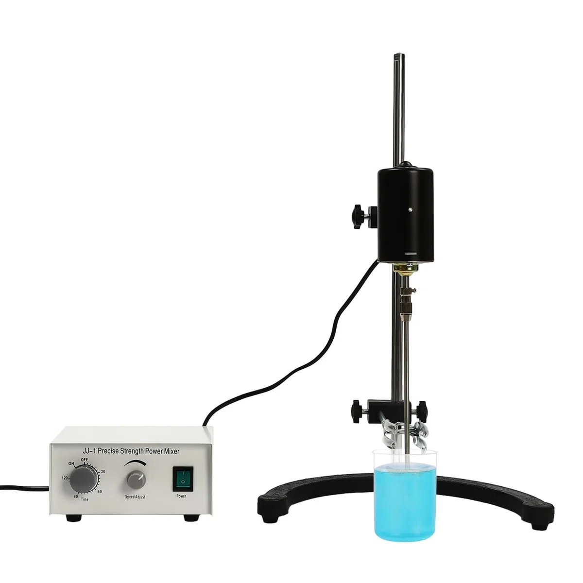 Mieszadło laboratoryjne, elektryczne, magnetyczne, mikser laboratoryjny, 100 W, 0-3000 obr./min, z timerem, 120 min, mieszadło do biologii, kosmetyków, produktów zdrowotnych, żywności, odczynników,