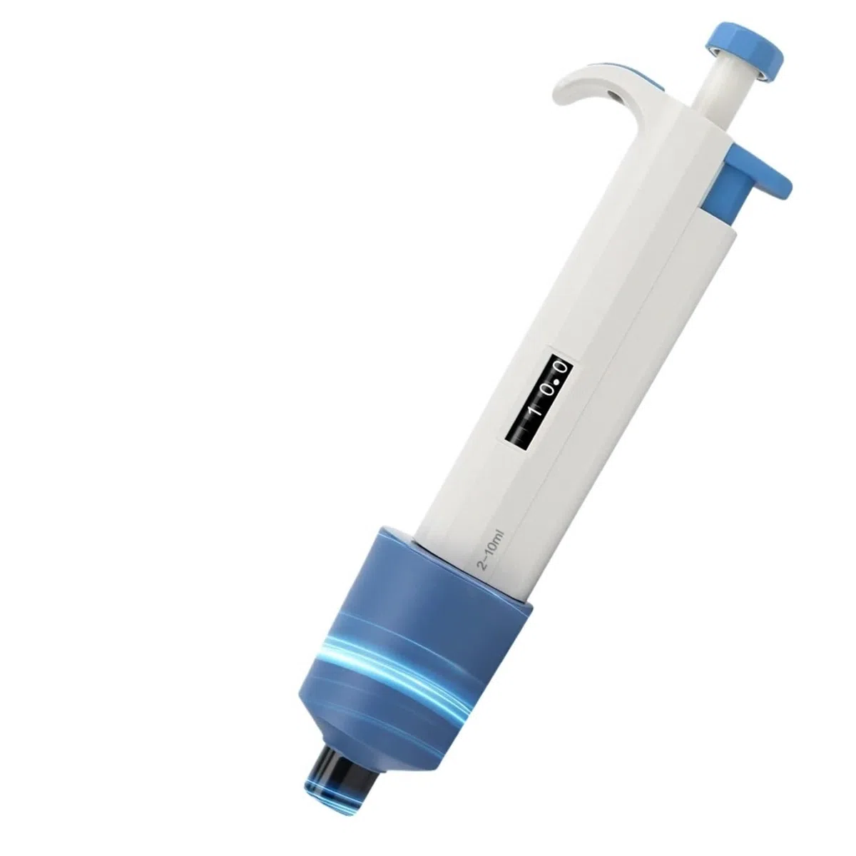 Pipeta, Pipeta laboratoryjna 2-10 ml, regulowana, jednokanałowa, cyfrowa mikropipeta z końcówkami pipety, dozownik próbek