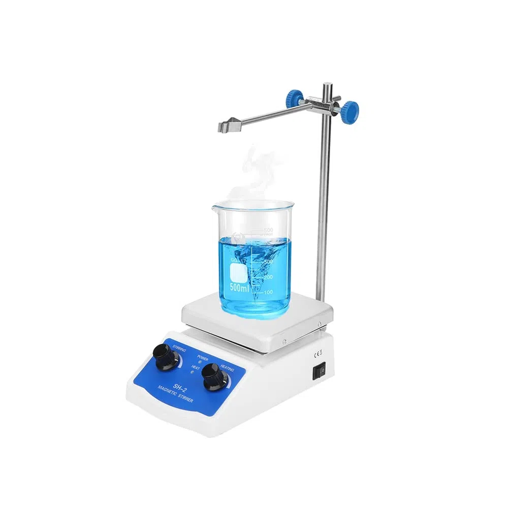 Mieszadło magnetyczne ogrzewanie z płytą SH-2, mieszadło do ogrzewania laboratoryjnego mieszadło magnetyczne, 500ML ogrzewanie 380 ° C Maksymalny Magnetyczny Mikser laboratoryjny