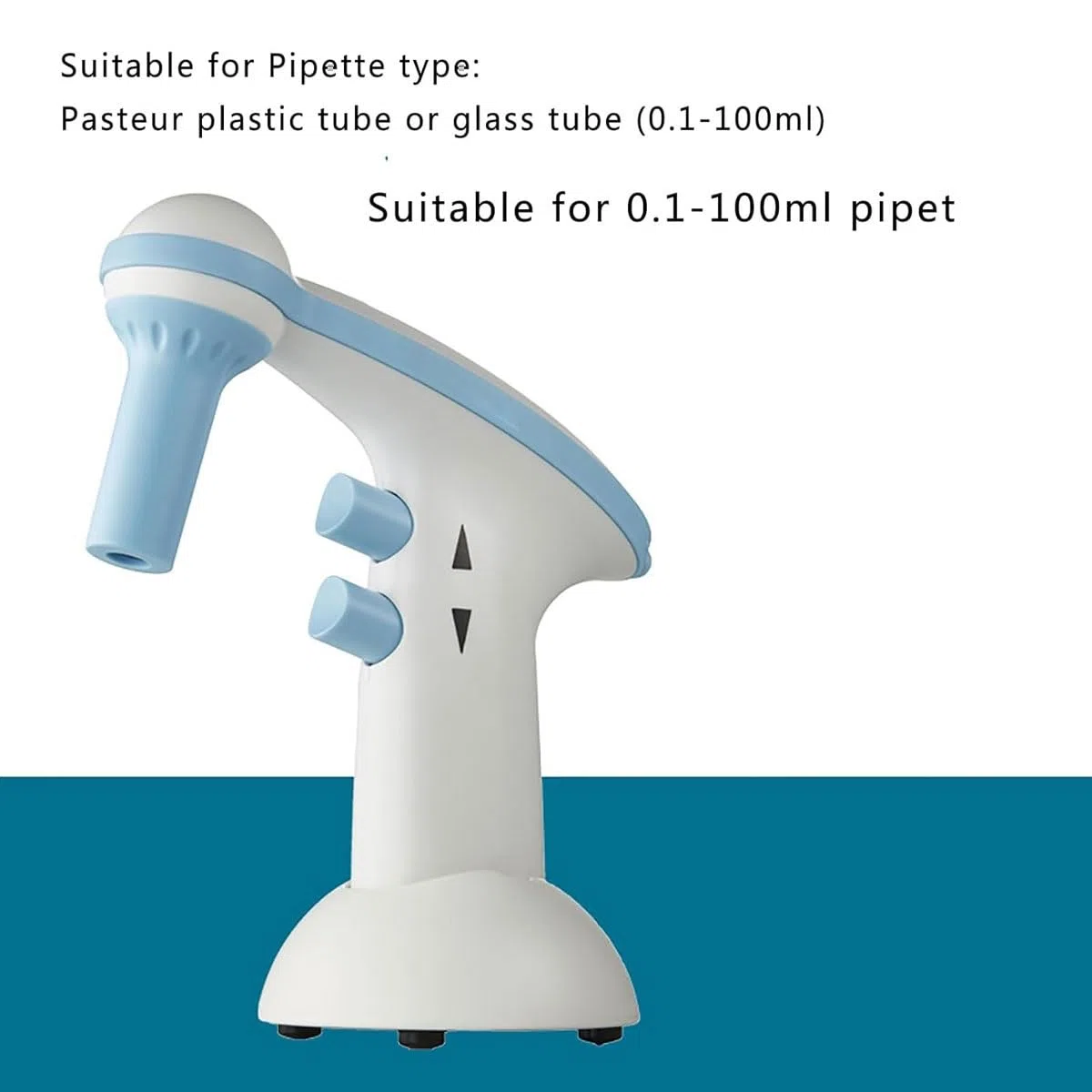 Elektryczny kontroler pipet, laboratoryjny automatyczny napełniacz do pipet, pipetor elektryczny 0,1–100 ml z filtrem hydrofobowym 0,45 um, regulowana prędkość i 2 tryby drenażu, akumulator