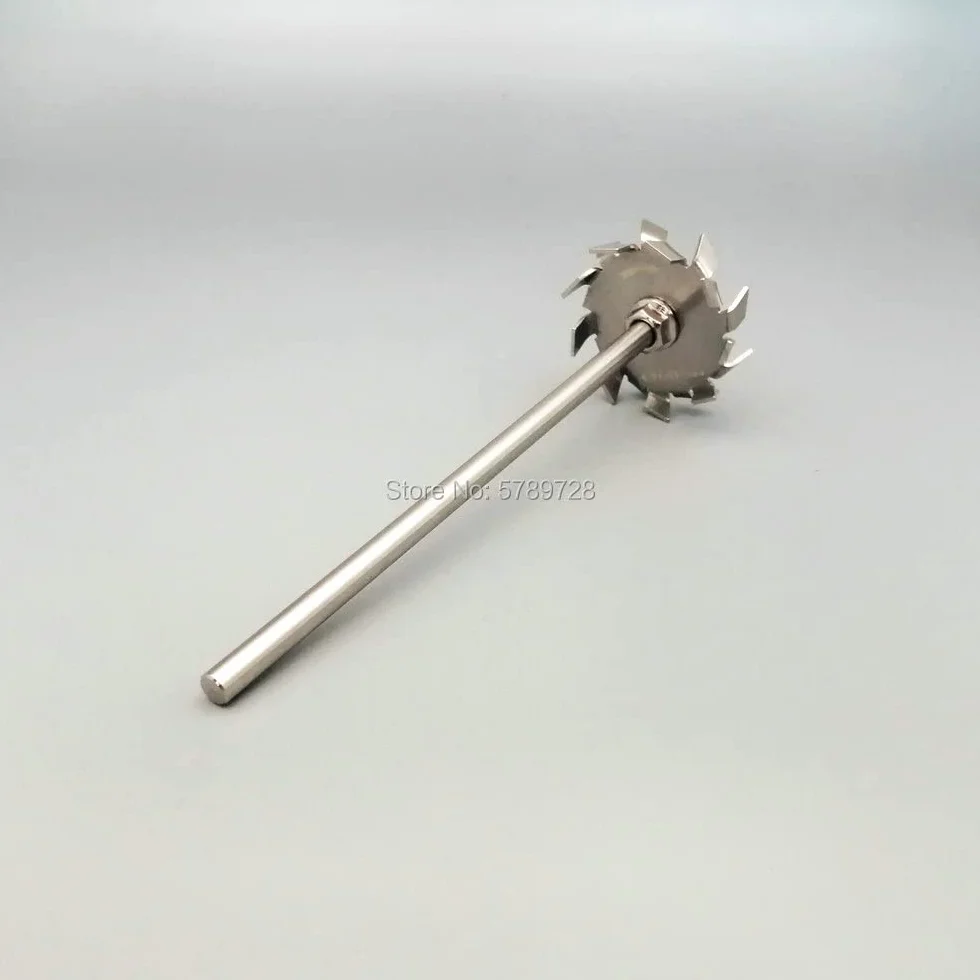 1 zestaw pręta mieszadła laboratoryjnego ze stali nierdzewnej 304 | Zestaw mieszadła dyspersyjnego piłokształtnego w wielu rozmiarach(80mm disk with rod)