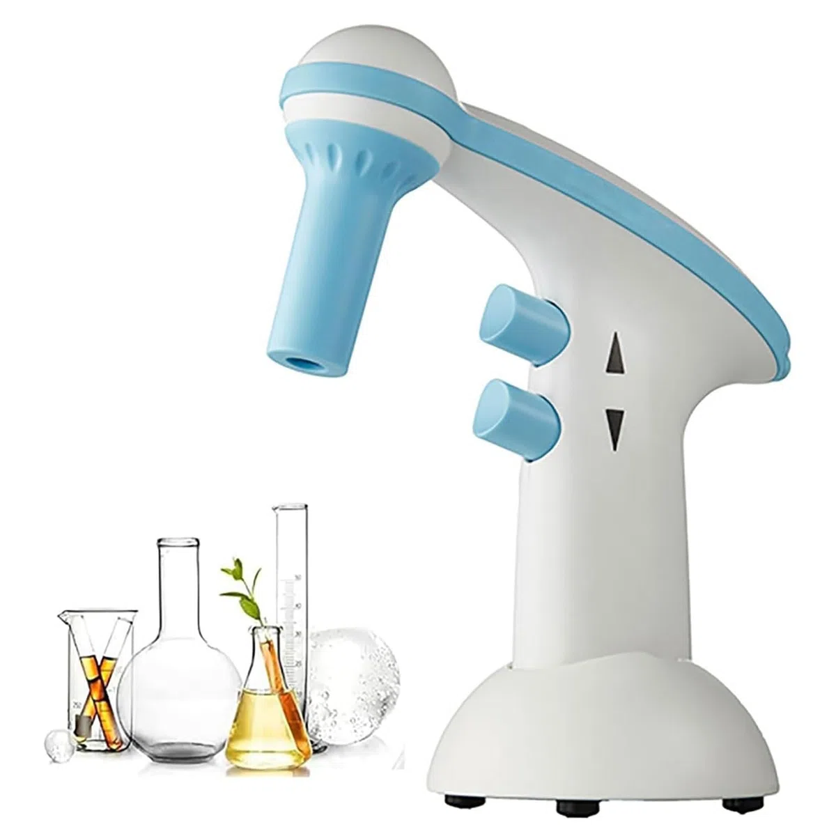 Elektryczny kontroler pipet, laboratoryjny automatyczny napełniacz do pipet, pipetor elektryczny 0,1–100 ml z filtrem hydrofobowym 0,45 um, regulowana prędkość i 2 tryby drenażu, akumulator