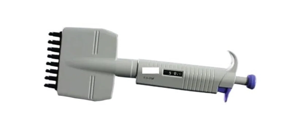 Pipety Pipeta, W Pełni Sterylizowana, Ręczna, Ośmiokanałowa, Regulowana, Niezależna Jednostka Tłoka Dla Każdej Dyszy,Laboratorium(50-300ul)