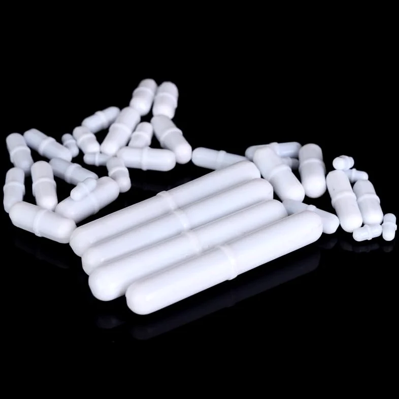 10 szt. Mieszadła magnetyczne PTFE - Kształtowane pręty mieszające z politetrafluoroetylenu do użytku laboratoryjnego(B550(D9xL55mm))