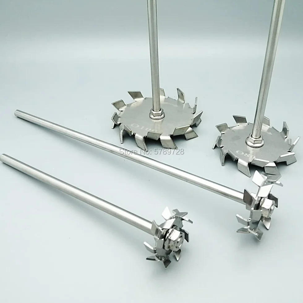 1 zestaw pręta mieszadła laboratoryjnego ze stali nierdzewnej 304 | Zestaw mieszadła dyspersyjnego piłokształtnego w wielu rozmiarach(80mm disk with rod)