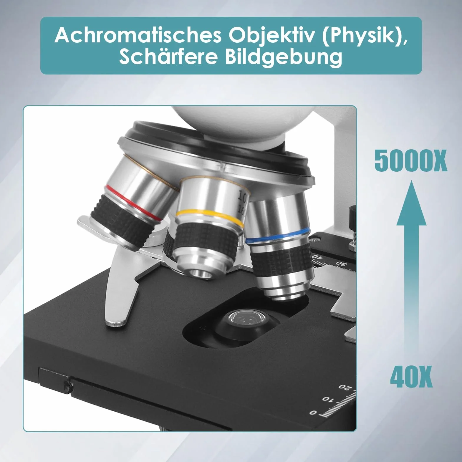 Mikroskop półprzezroczysty, powiększenie trójokularowy mikroskop laboratoryjny cyfrowy mikroskop elektronowy do kultur klinicznych, bakteriologii i histologii 40X-5000X
